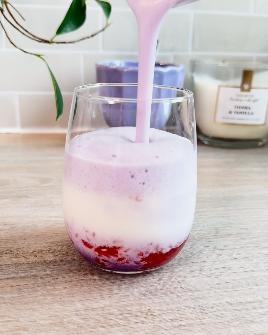 Ube Latte fraise